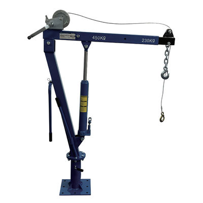 360° Stationary Rotating Swivel Boom forAuto Shop Use, 4 Lifting Gears + Hydraulic Pump