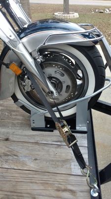 चोक स्टैंड हैवी ड्यूटी 1500lbs मोटरसाइकिल लिफ्ट बेंच