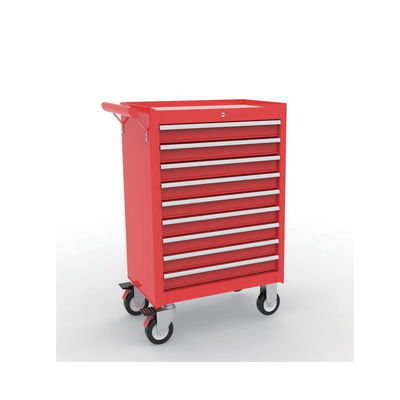 9-Drawer Industrial Tool Cabinet: 180kg Load, 5" Casters, for Garage/Workshop/Warehouse